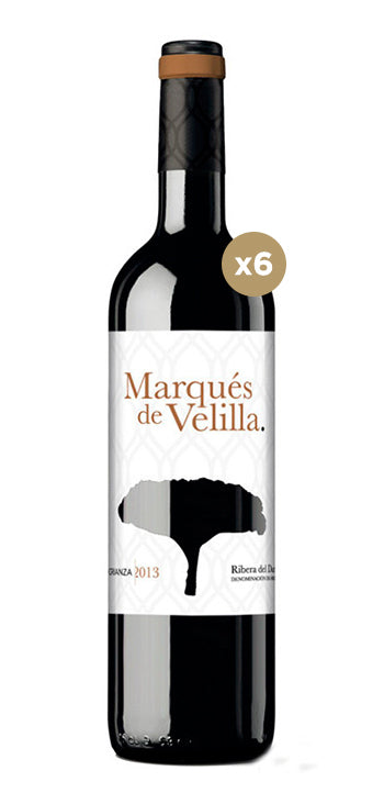 Pack Vino Tinto Marques de Velilla Crianza 6 botellas