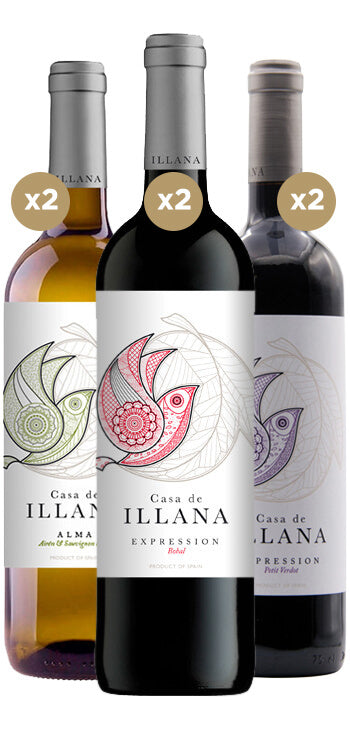 Pack de 6 botellas Casa de Illana Expression