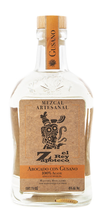 Mezcal El Rey Zapoteco Avocado con Gusano